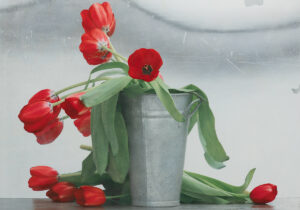 Maurice Ducret – Tulpen mit Blechvase